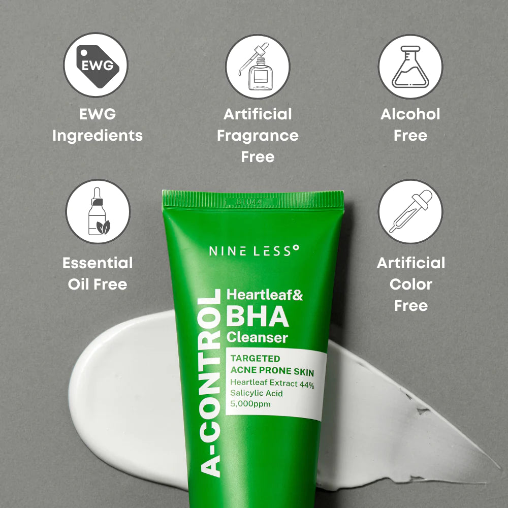 [NINE LESS] A-Control Heartleaf & BHA Cleanser