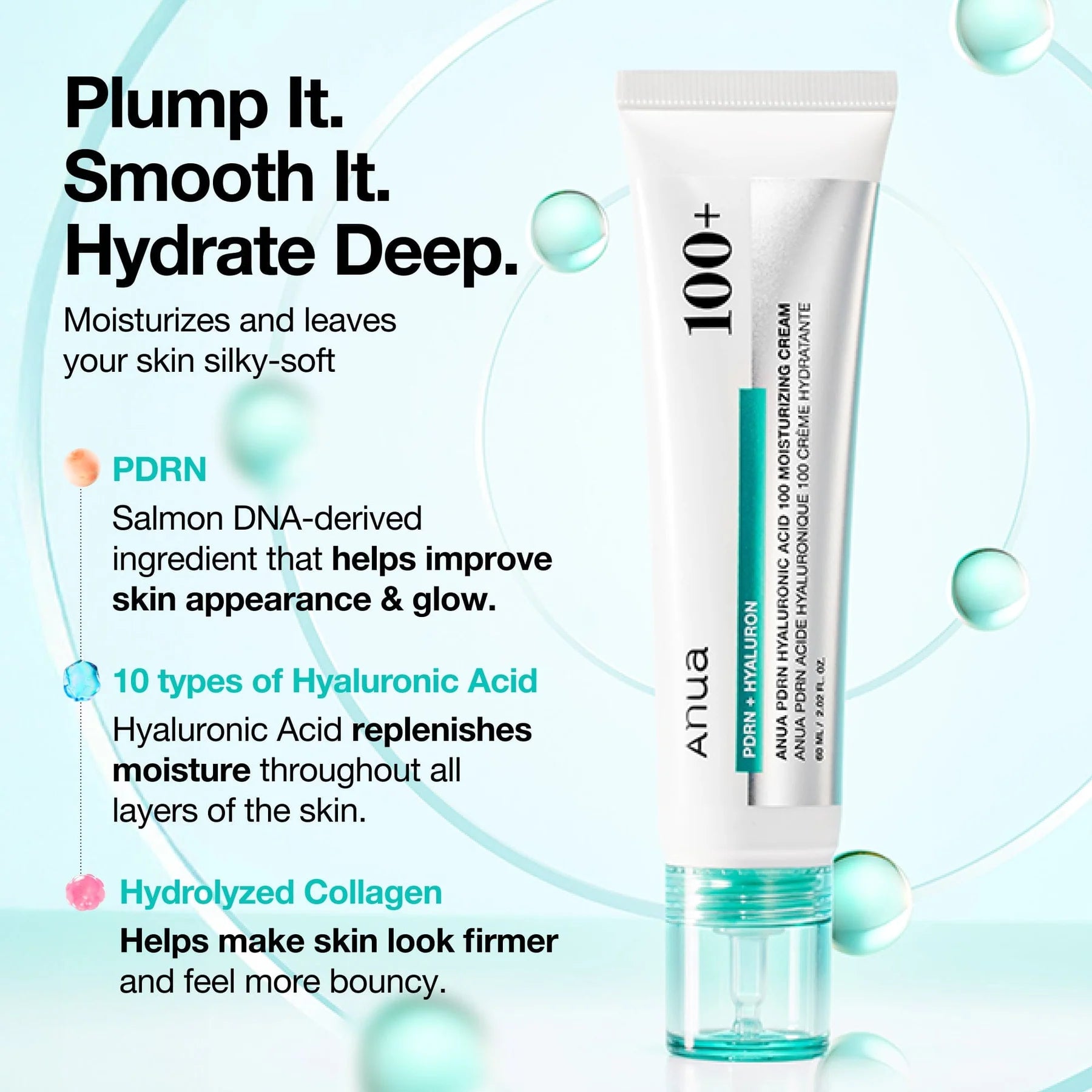 [ANUA] PDRN Hyaluronic Acid 100 Moisture Cream