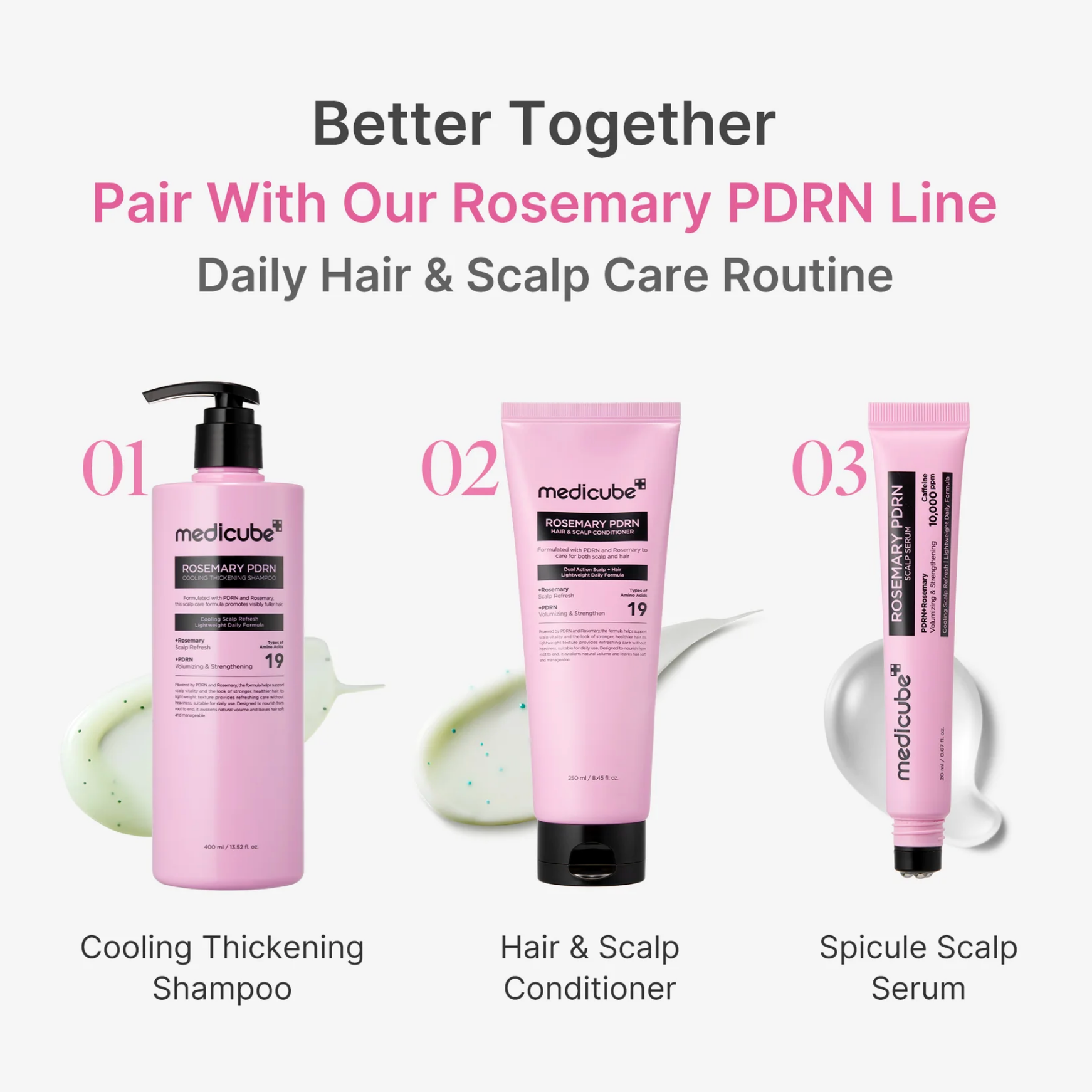 [Medicube] Rosemary PDRN Cooling Thickening Shampoo