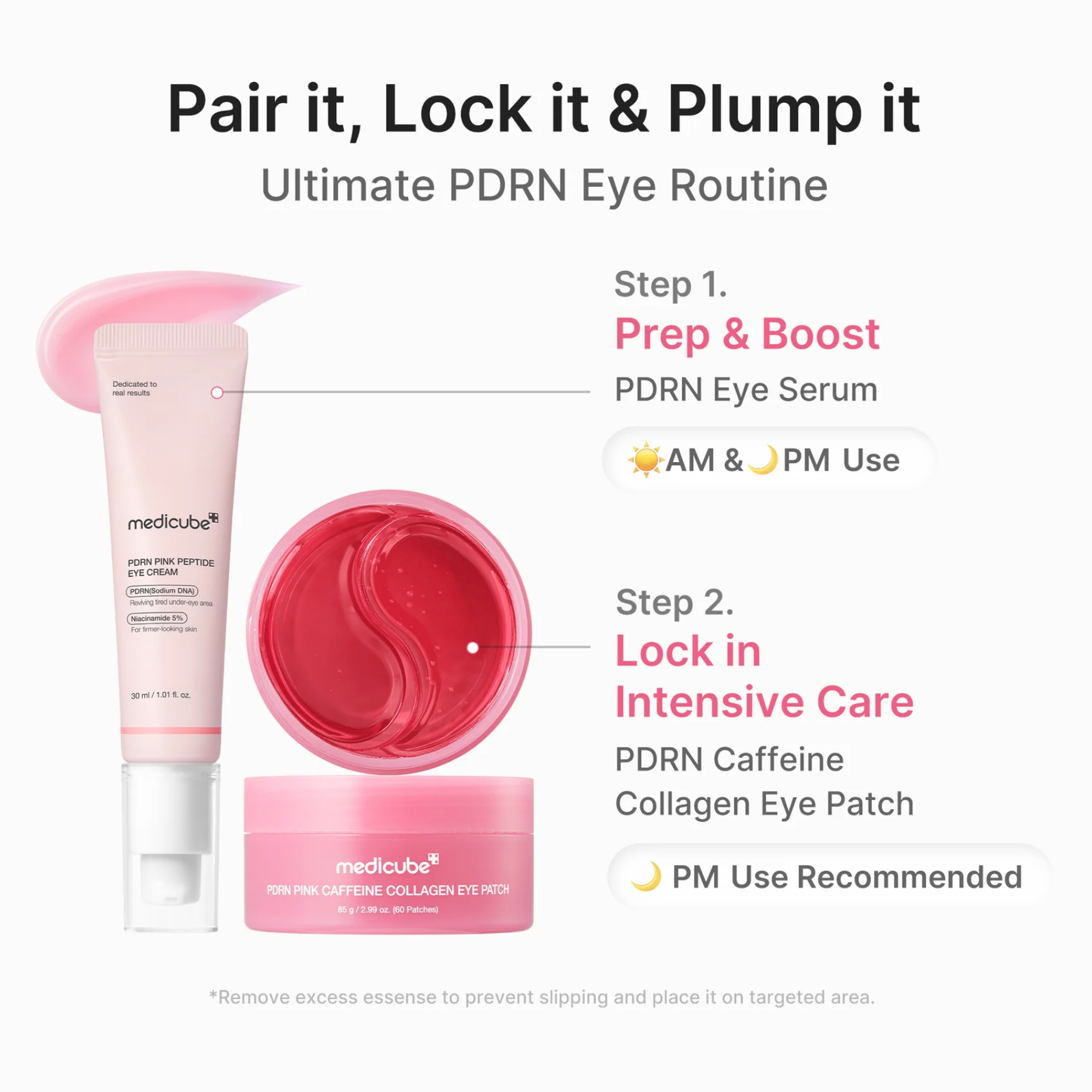 [Medicube] PDRN Pink Caffeine Collagen Eye Patch