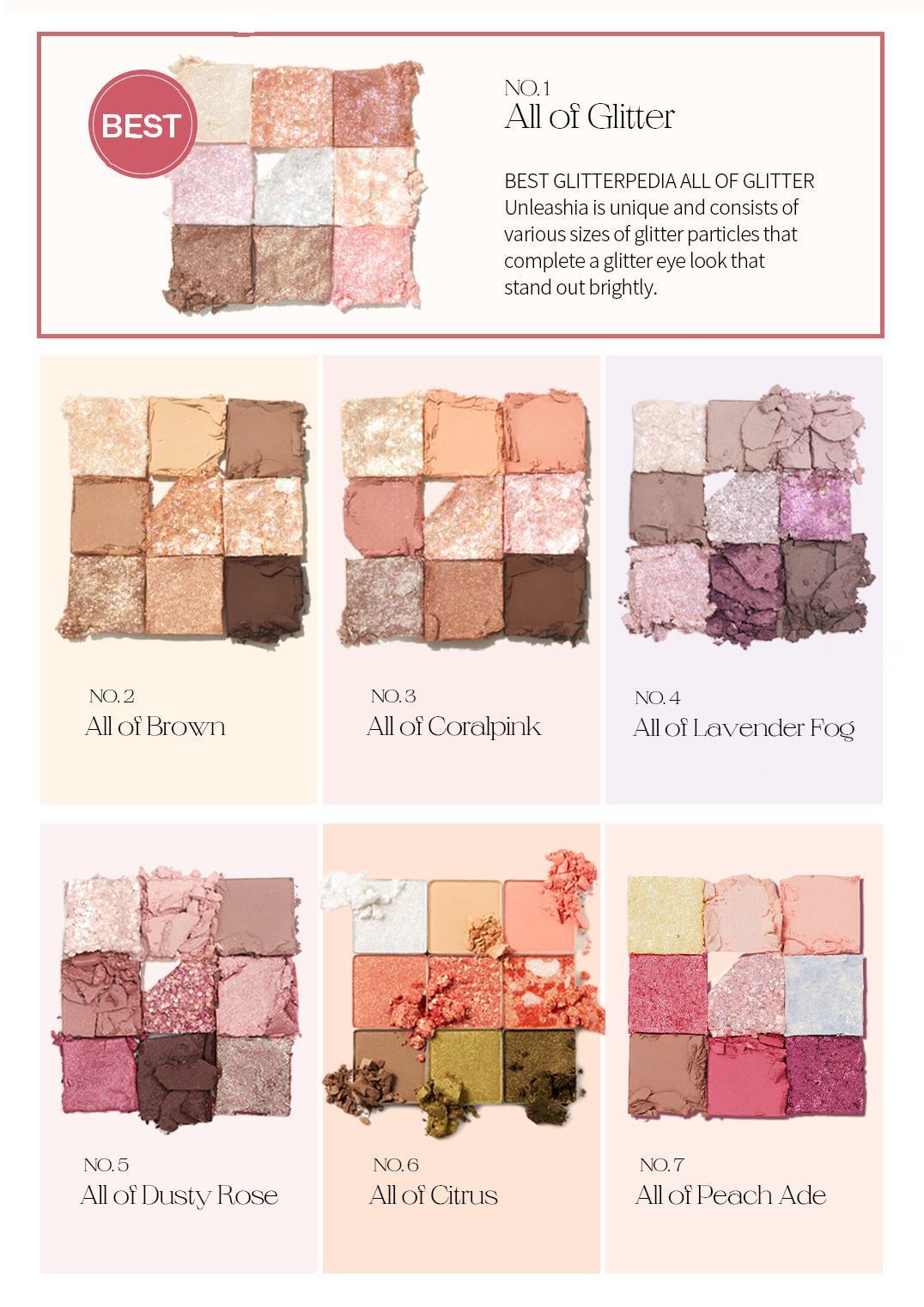[Unleashia] Glitterpedia Eye Palette