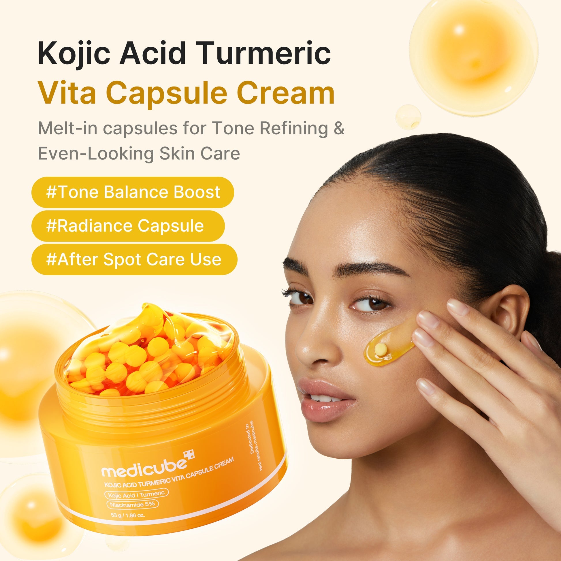 [Medicube] Kojic Acid Turmeric Vita Capsule Cream