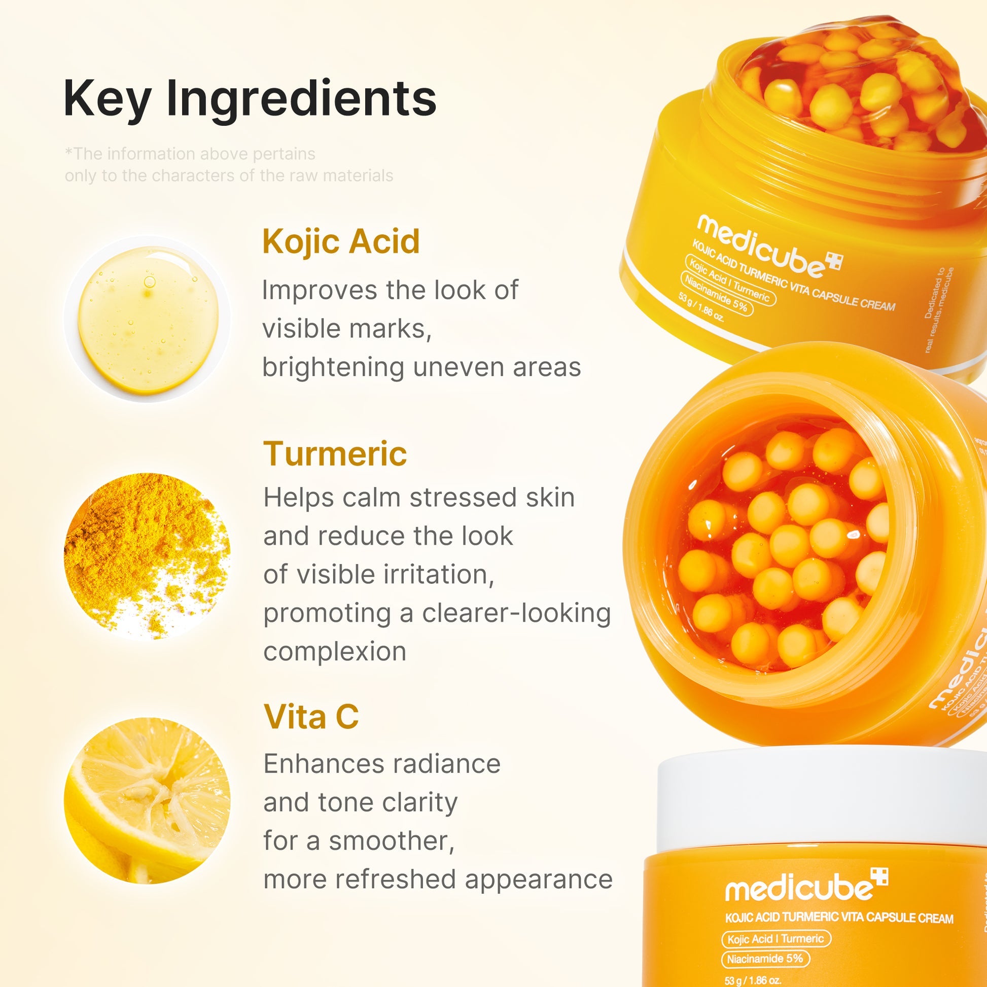 [Medicube] Kojic Acid Turmeric Vita Capsule Cream