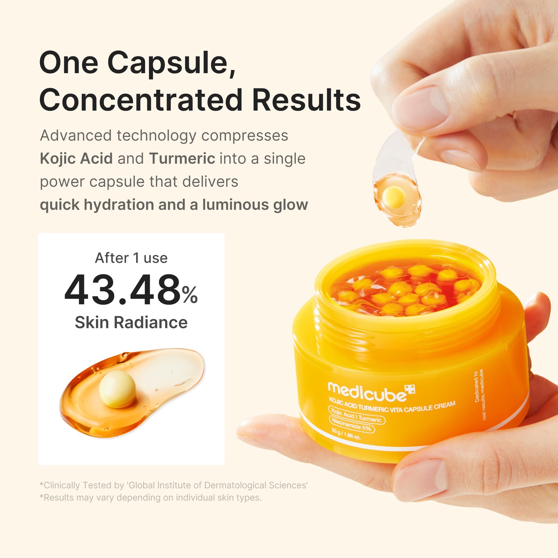 [Medicube] Kojic Acid Turmeric Vita Capsule Cream
