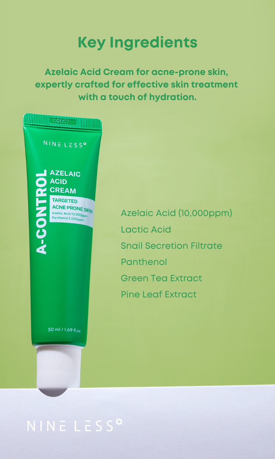 [NINE LESS] A-Control Azelaic Acid Cream