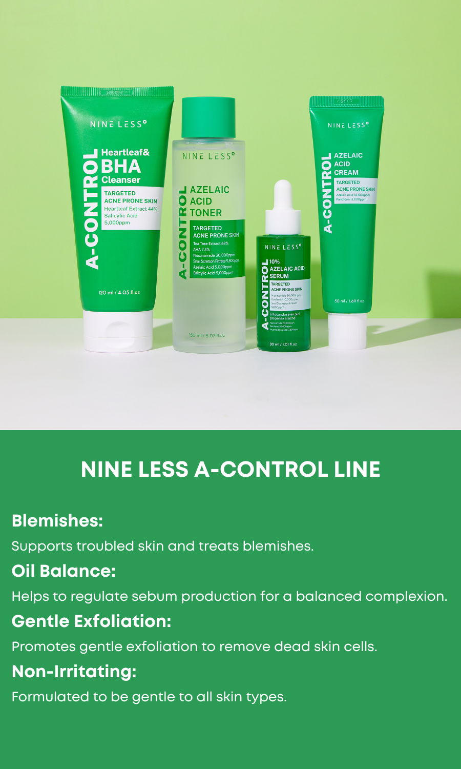 [NINE LESS] A-Control Azelaic Acid Cream