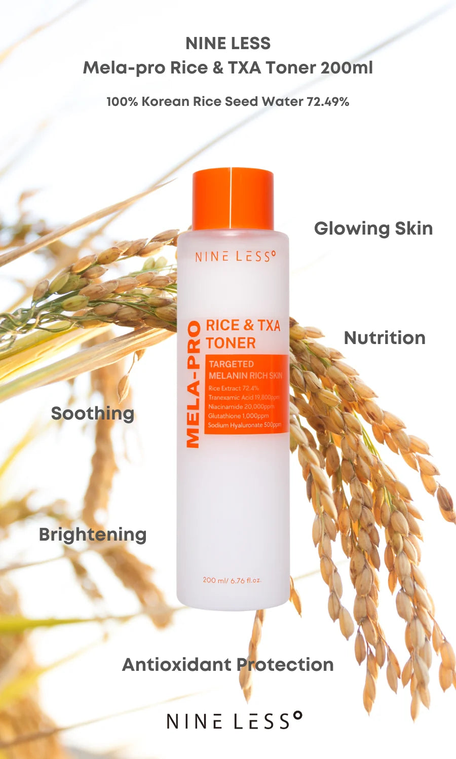 [NINE LESS] MELA-PRO Rice & TXA Toner