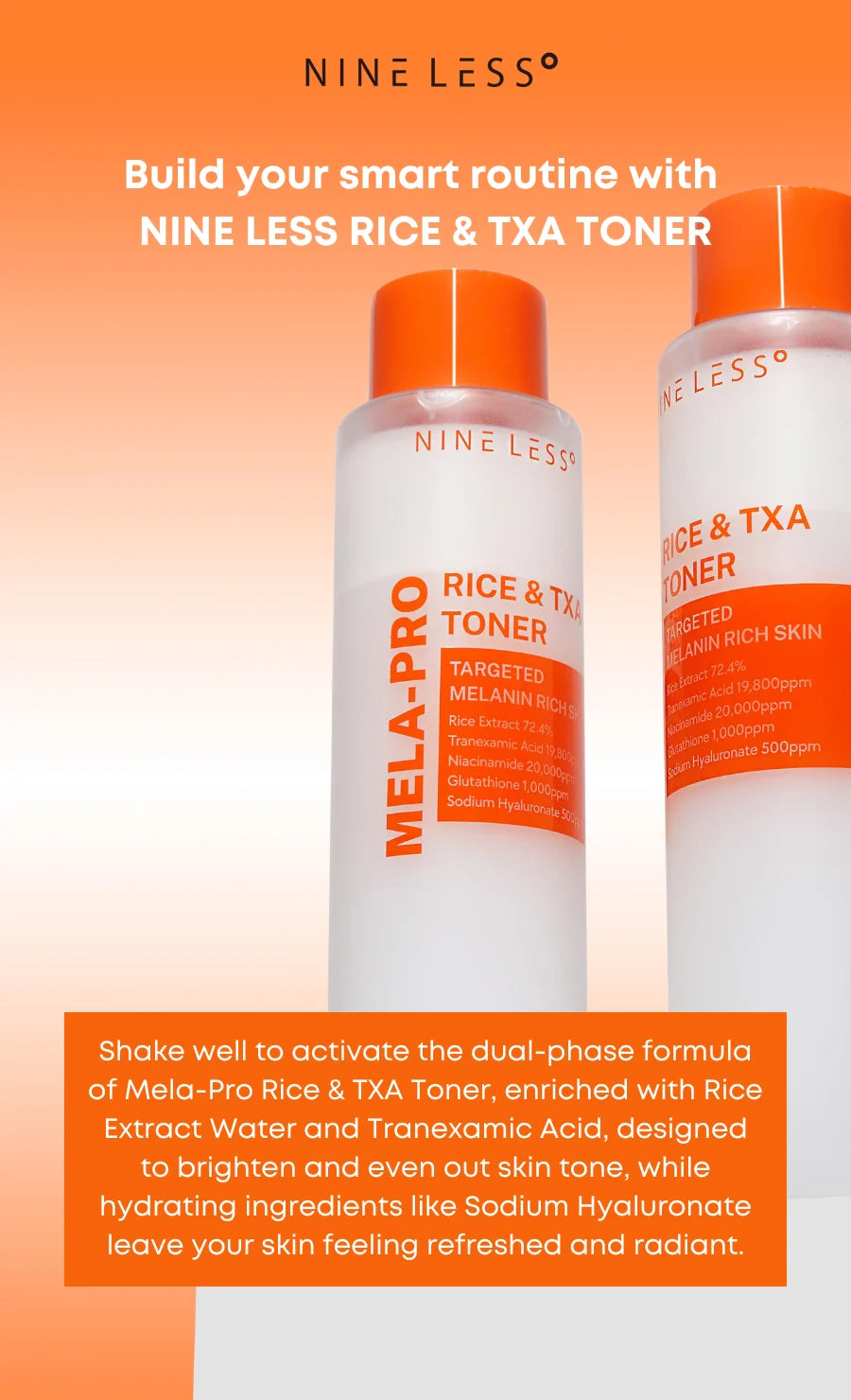 [NINE LESS] MELA-PRO Rice & TXA Toner
