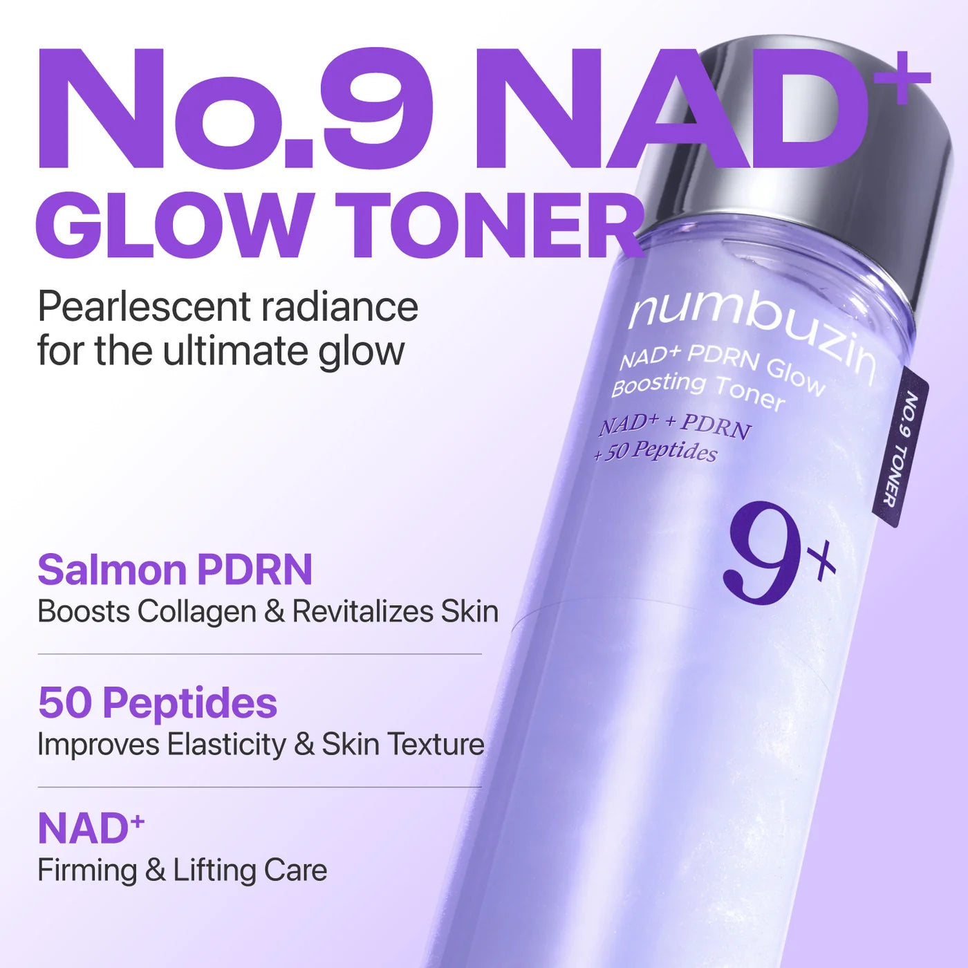 [Numbuzin] No.9 NAD+ PDRN Glow Boosting Toner