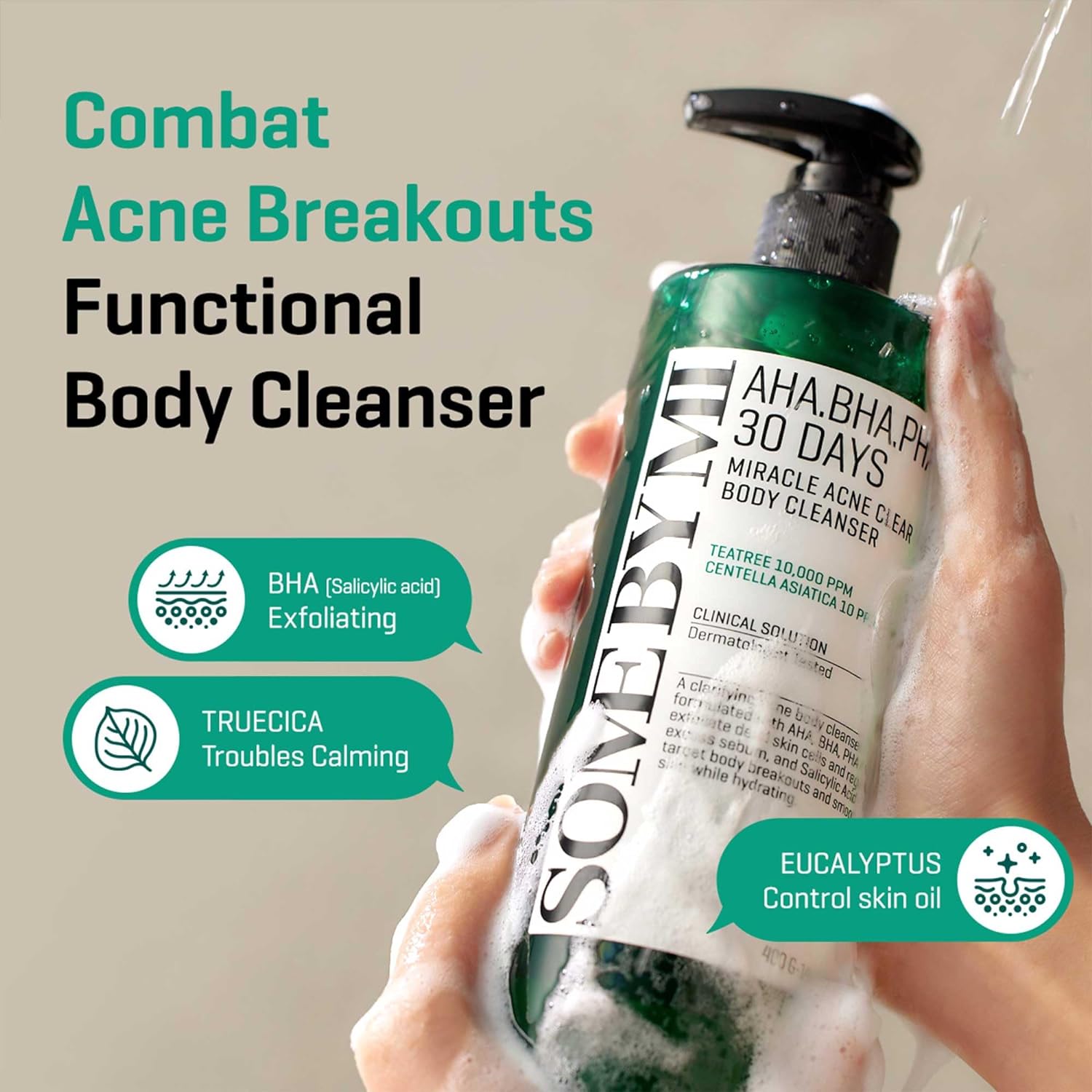 [Some By Mi] AHA BHA PHA 30 Days Miracle Acne Clear Body Cleanser