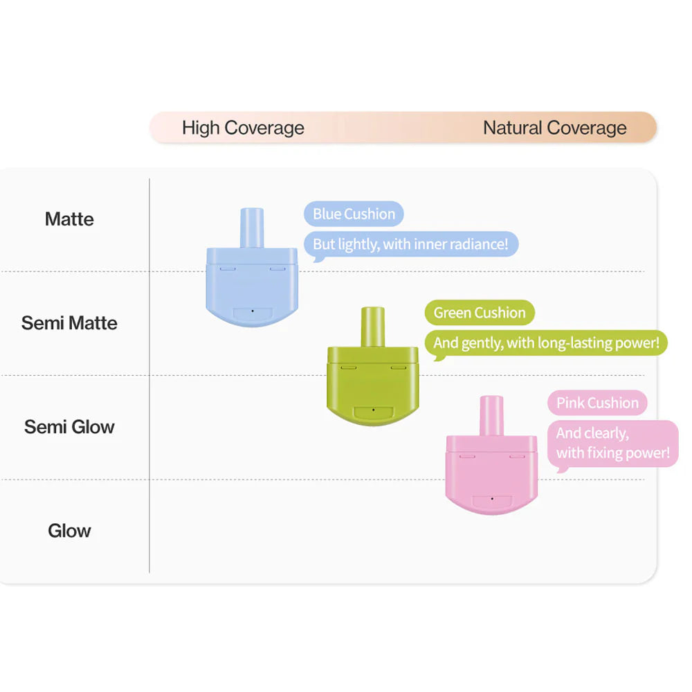 [Unleashia] Satin Wear Healthy-Green Cushion RE-FEEL SPF30 PA++