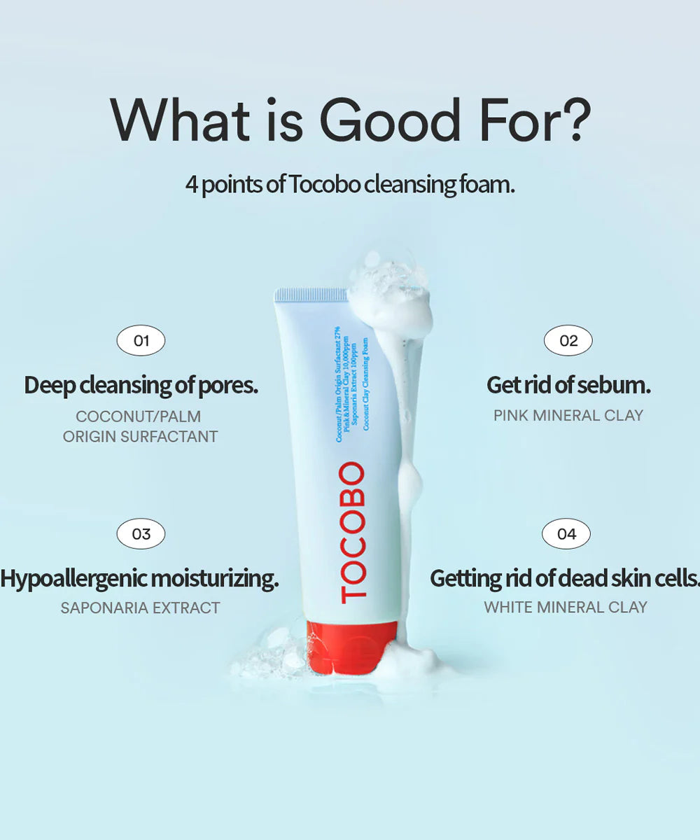 [TOCOBO] Coconut Clay Cleansing Foam