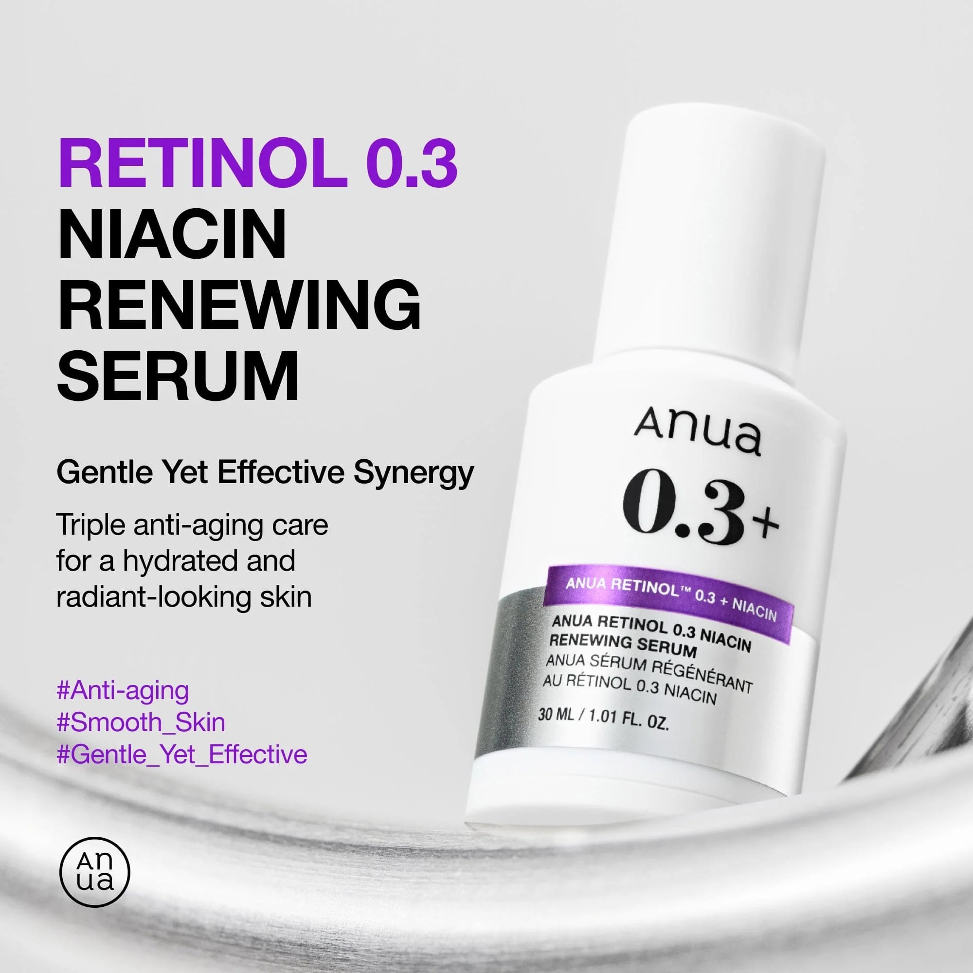 [ANUA] Retinol 0.3% + Niacin Renewing Serum