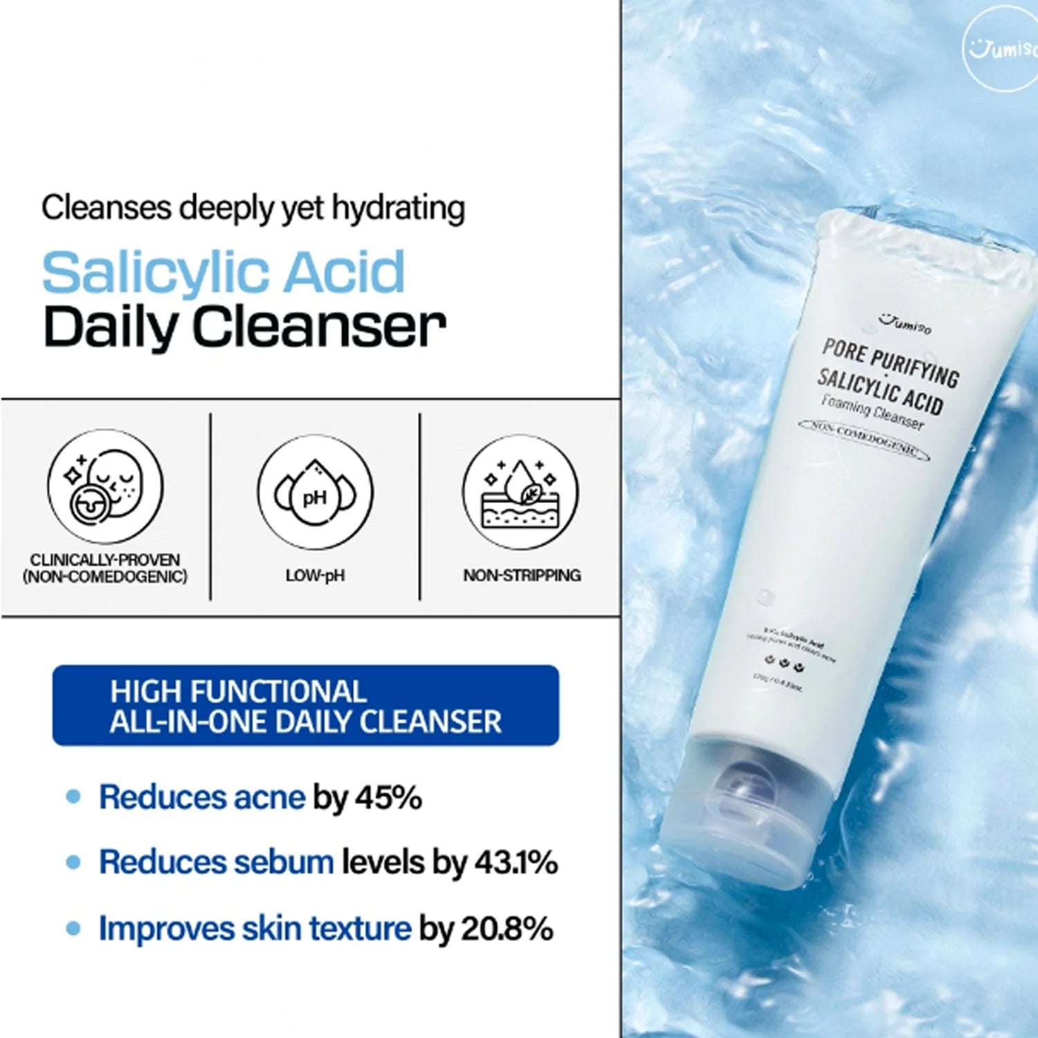 [Jumiso] Pore-Purifying Salicylic Acid Foaming Cleanser