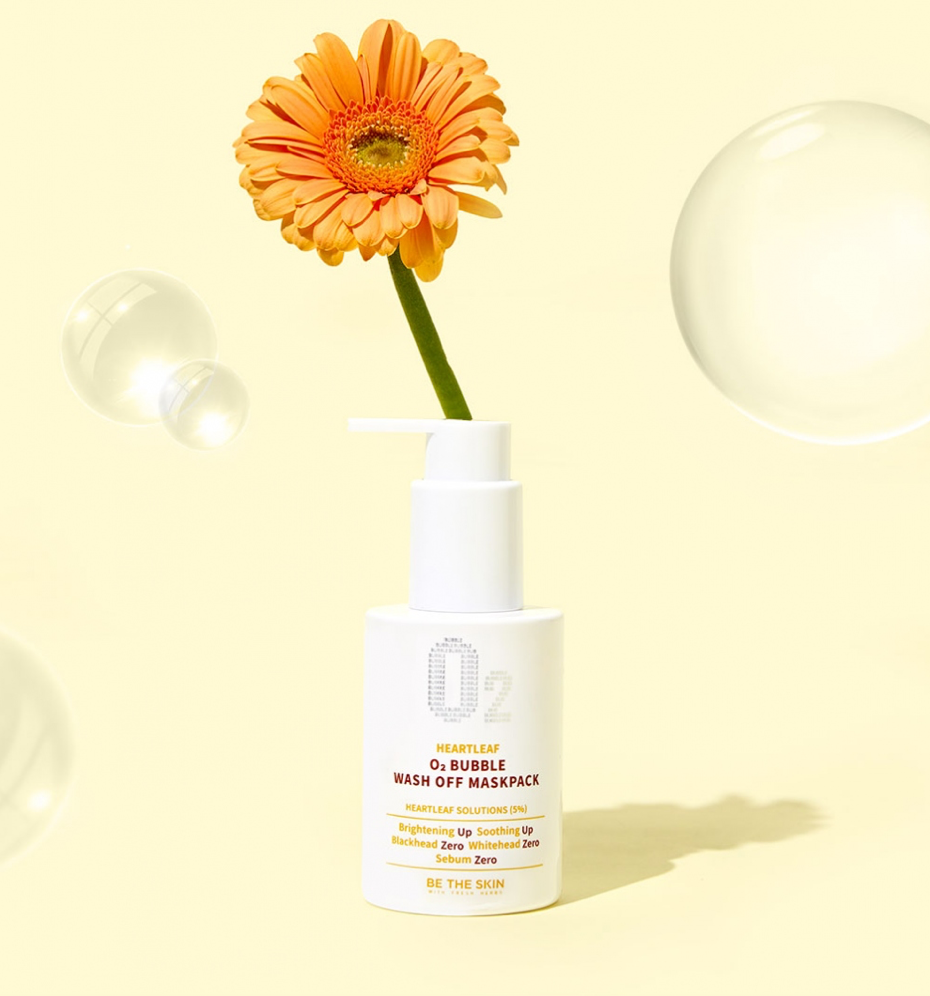 [Be The Skin] Heartleaf O2 Bubble Wash Off Maskpack