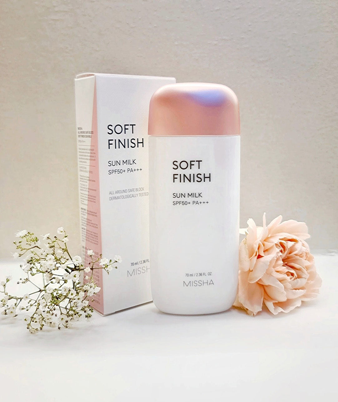 [Missha] All Around Soft Finish Sun Milk SPF50+ PA+++