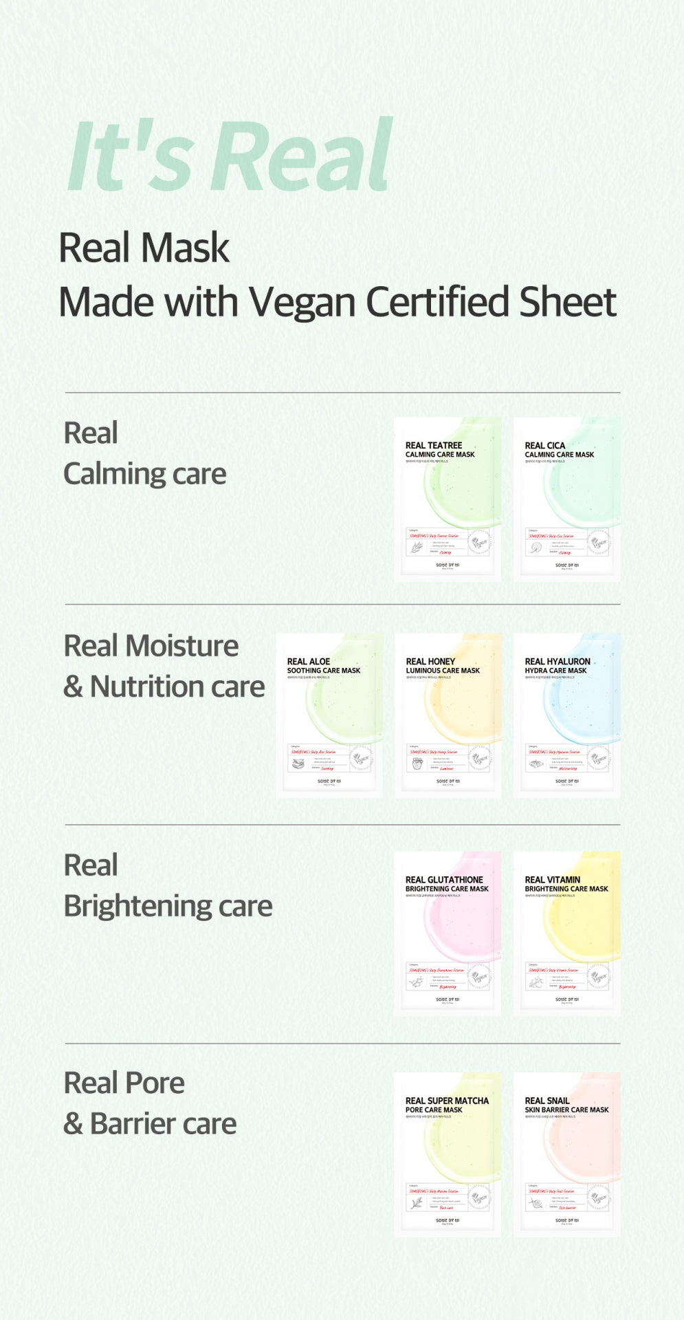 [Some By Mi] Real Care Sheet Masks